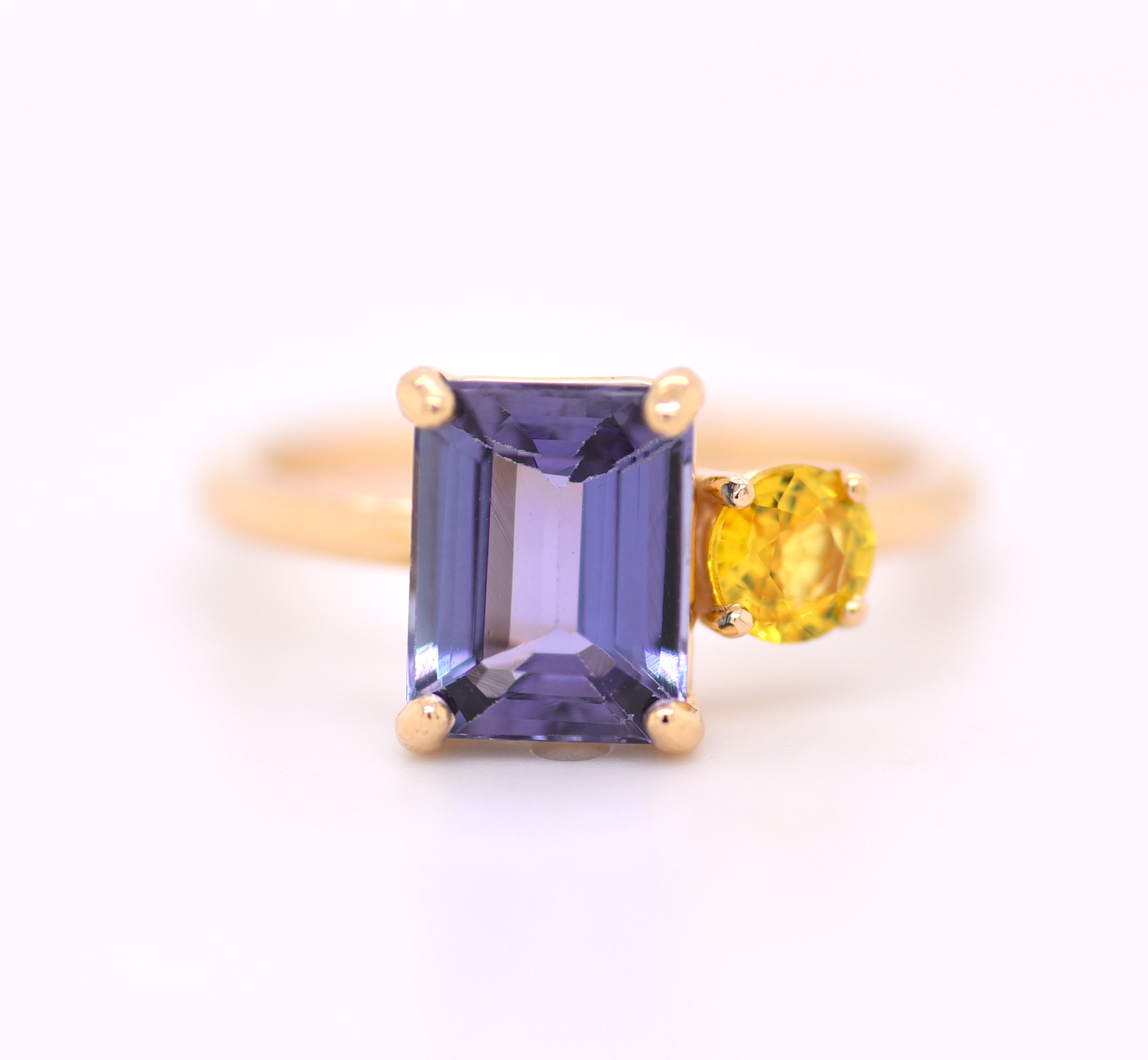 Better Together (Tanzanite+Yellow Sapphire) | 14K Yellow Gold