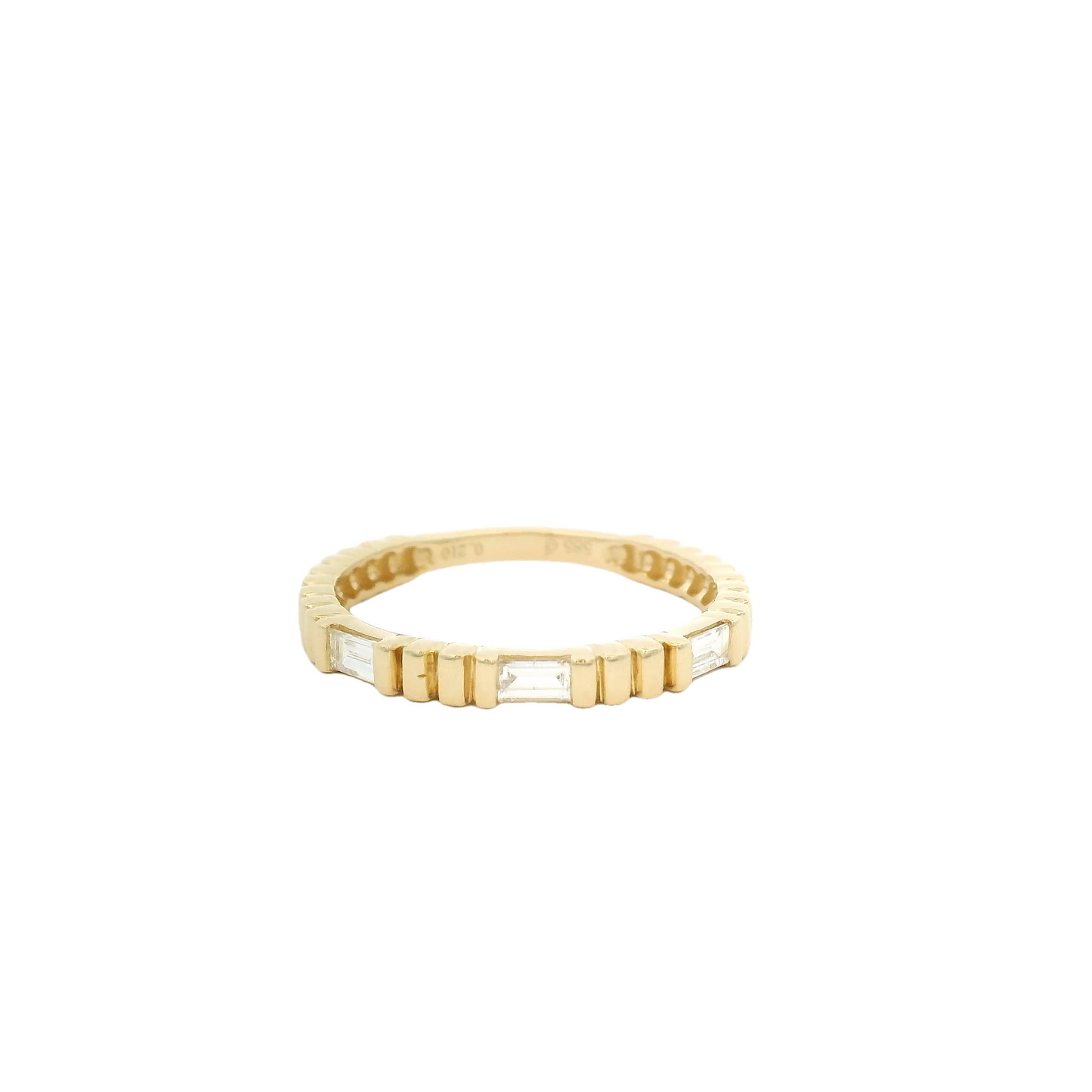 14kt Yellow Gold Baguette Diamond Ring