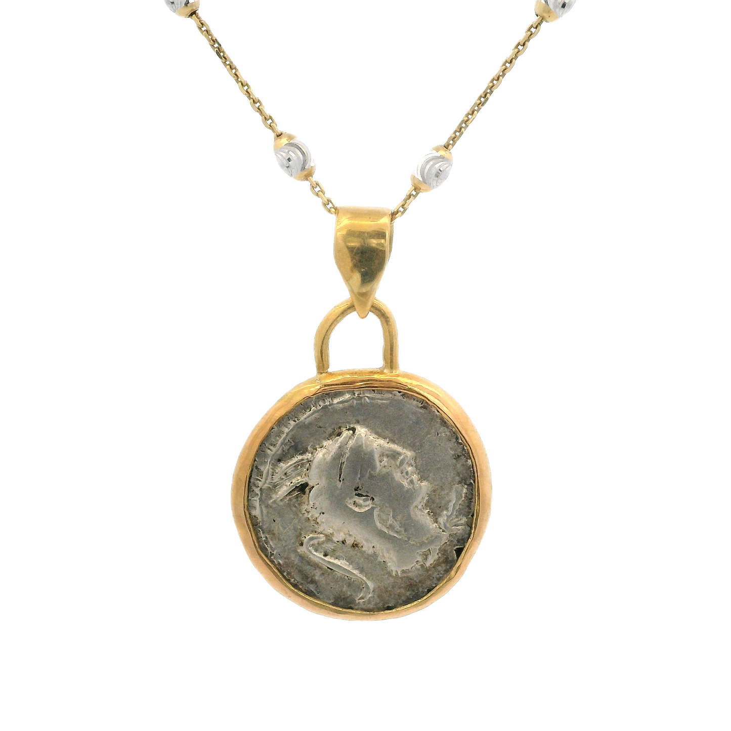 Ancient Roman Juno Sospita (Griffin) Coin Pendant