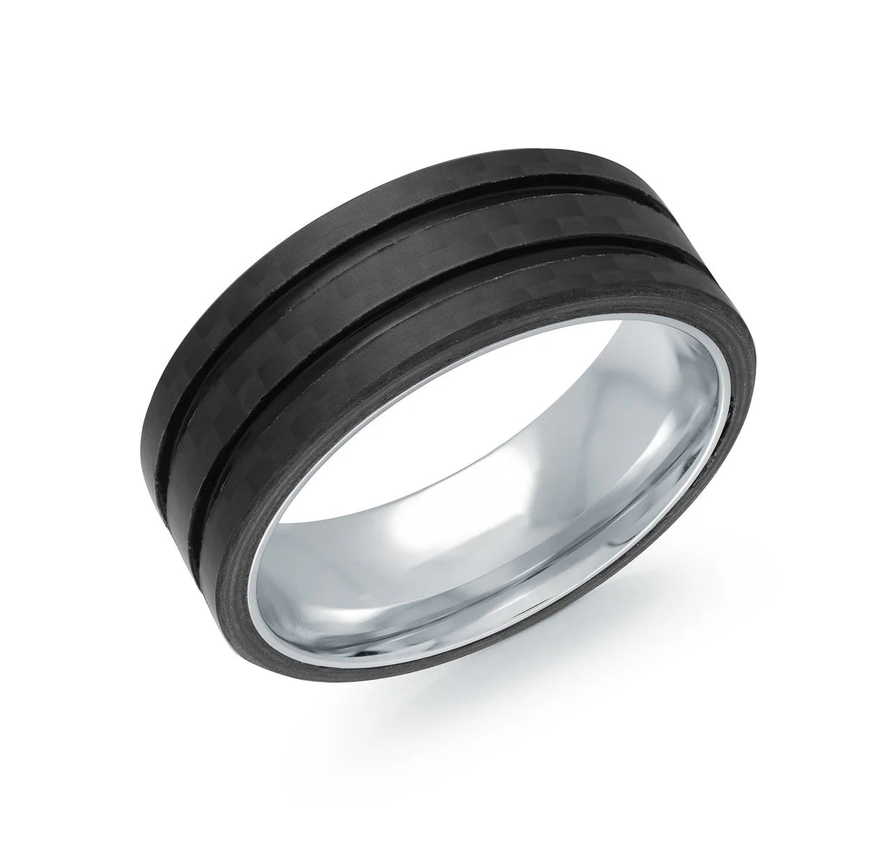 Men's Dual Grooved Ring