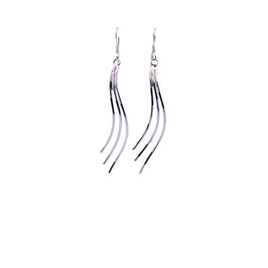 Sterling Silver Aura Earrings