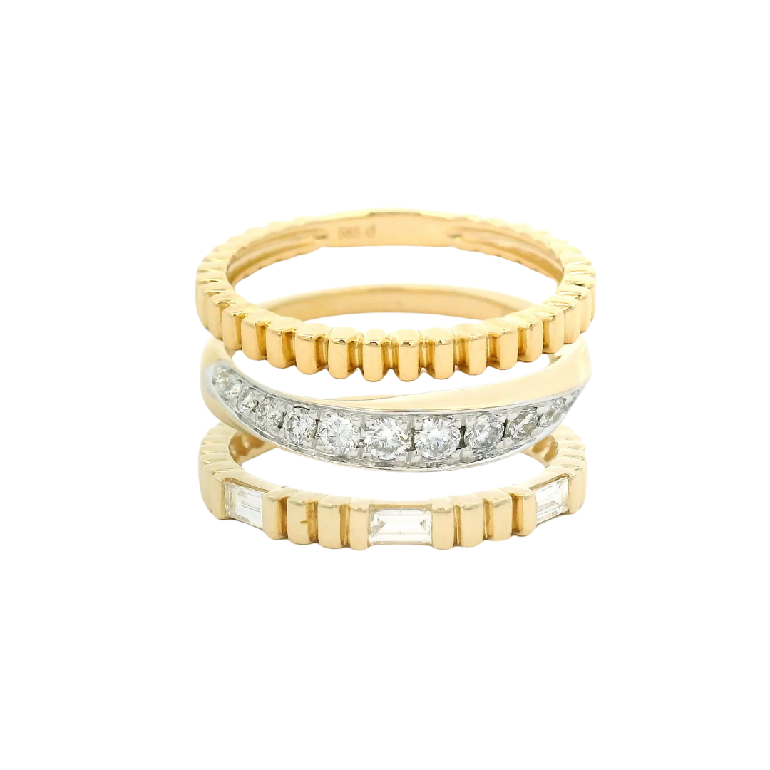 14kt Yellow Gold Stackable Rings