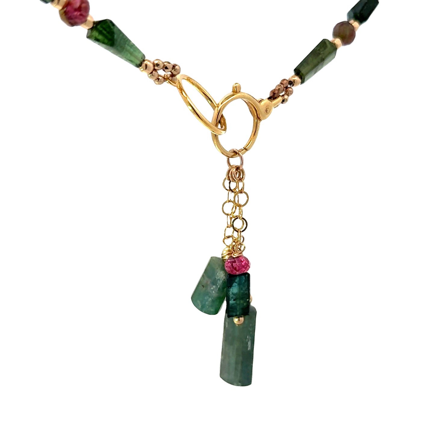 Wear it 3 Ways- Indicolite Tourmaline + Watermelon Tourmaline