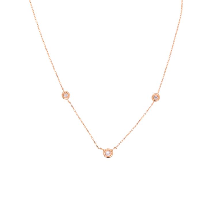 Adjustable Stationary Diamond Necklace