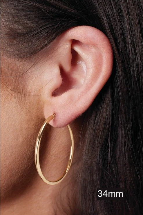 14kt Gold Hoop Earrings