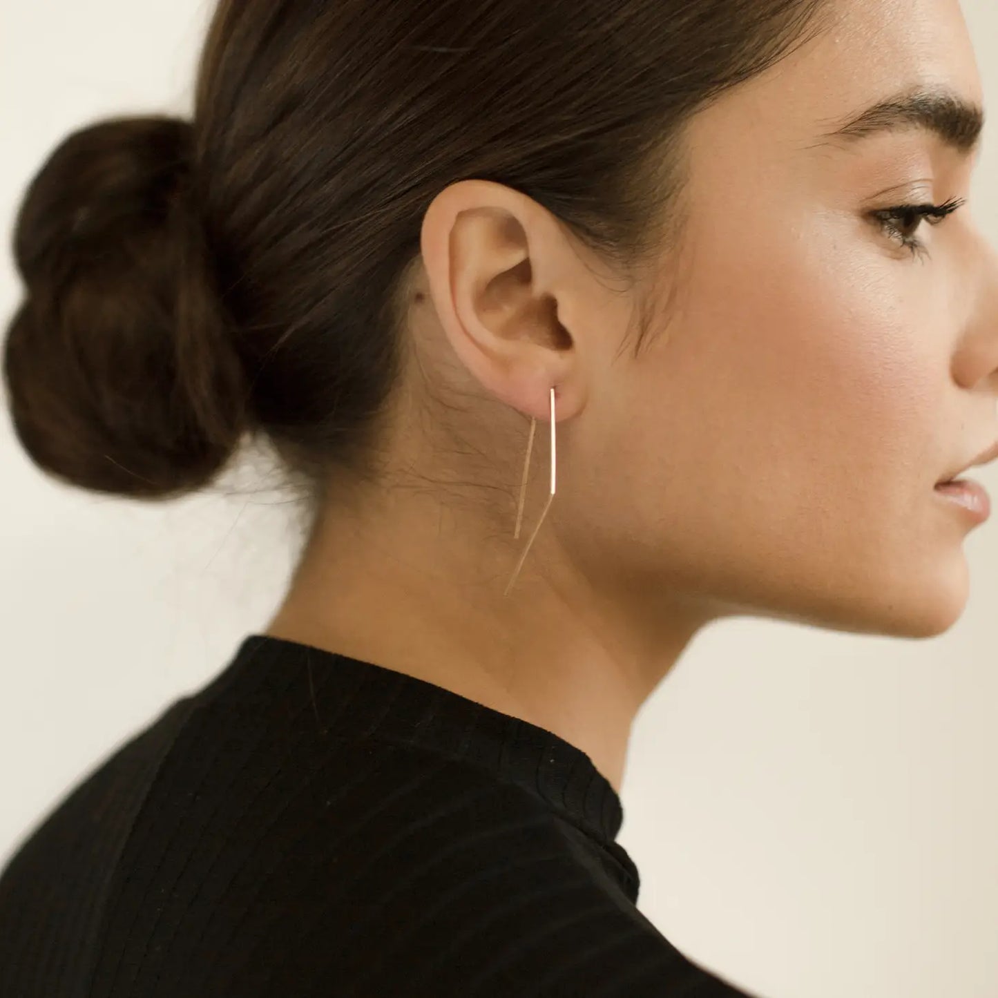 Bent Slide Threader Earrings