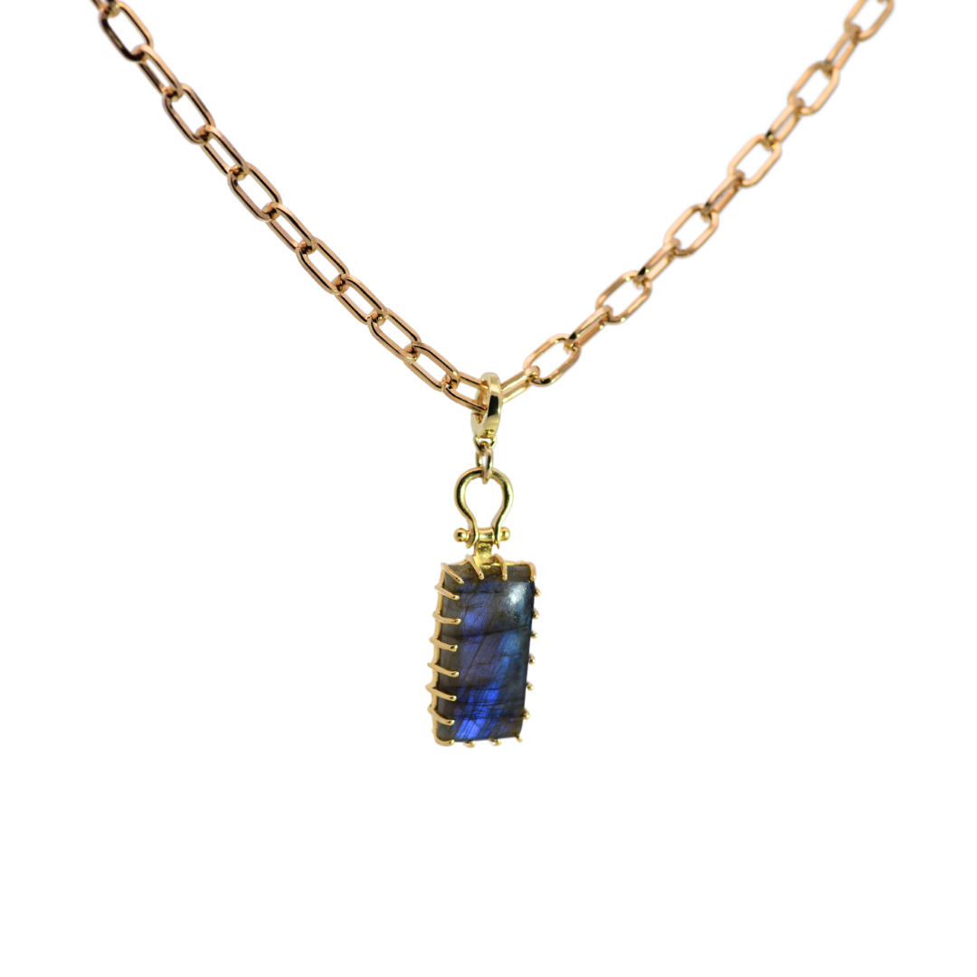 Cabochon Labradorite Necklace