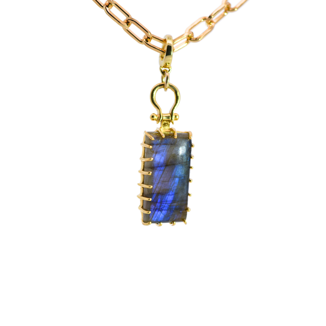 Cabochon Labradorite Necklace