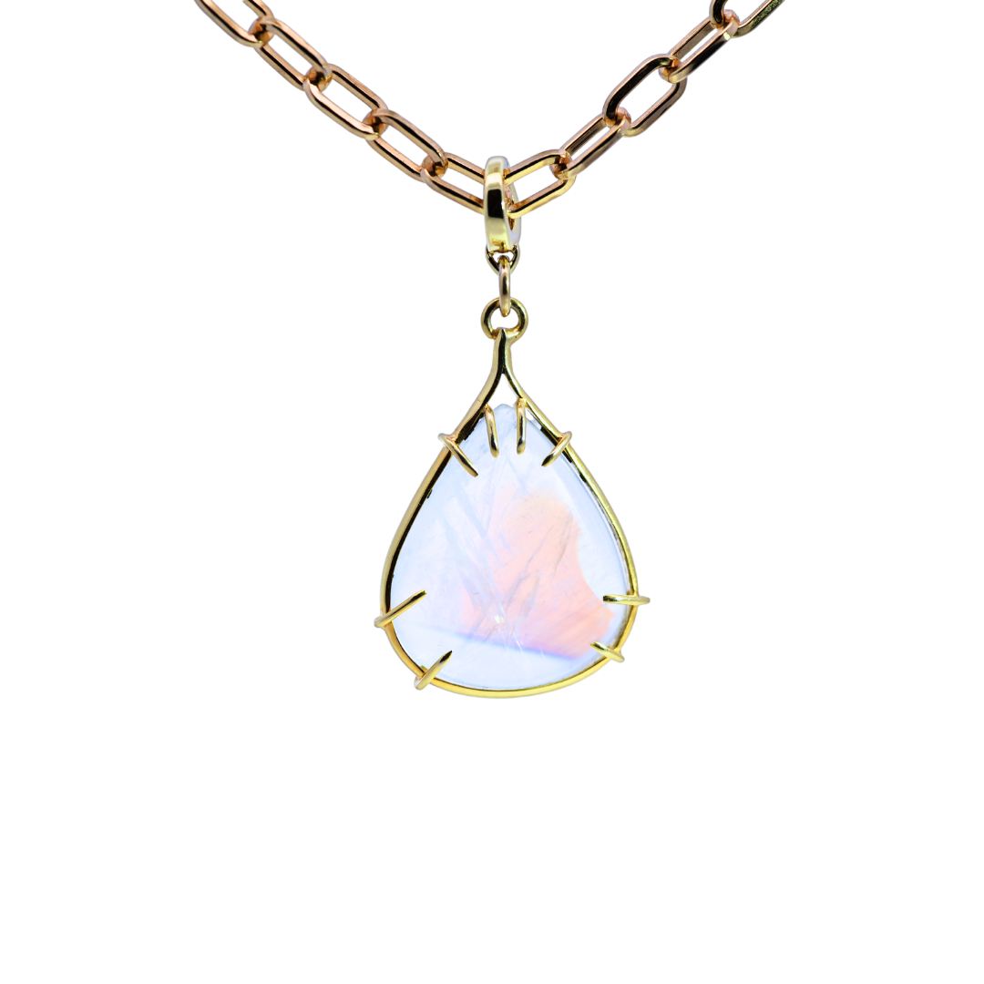 Pear Moonstone Necklace