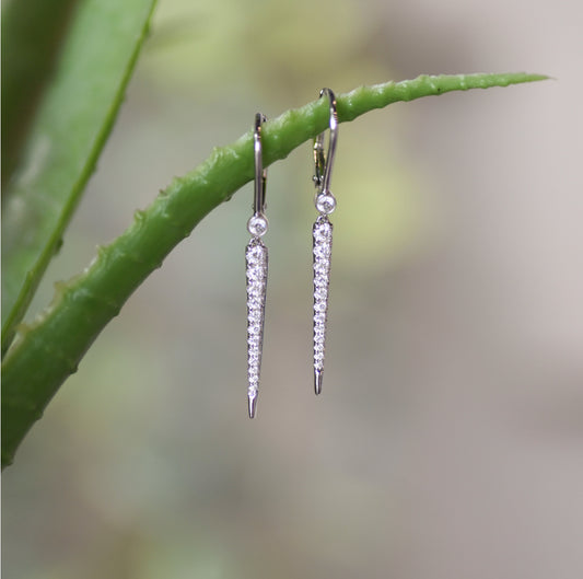 Diamond Spike Hoops