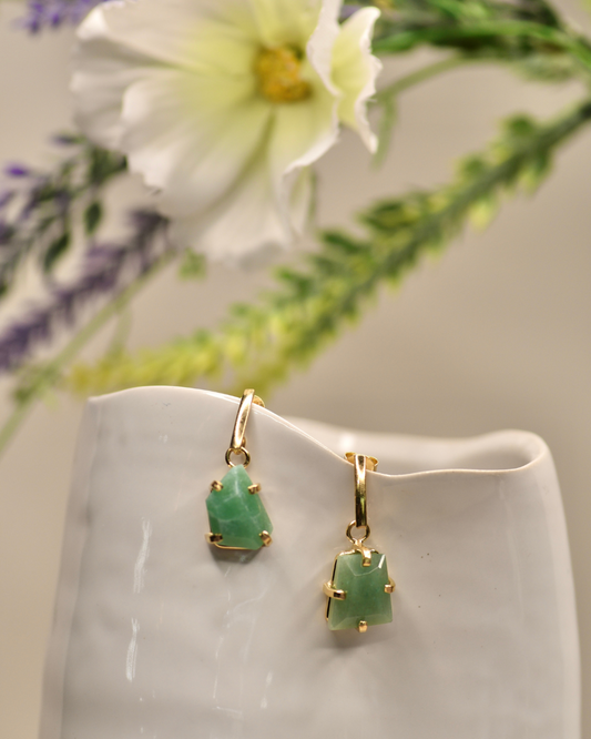 Organic Gemstone Earrings