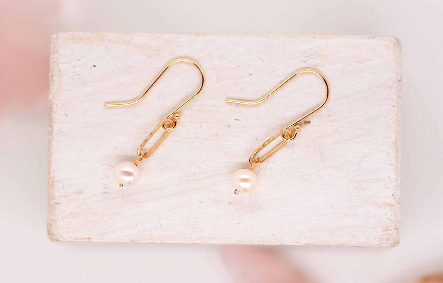 Pearl Link Earrings
