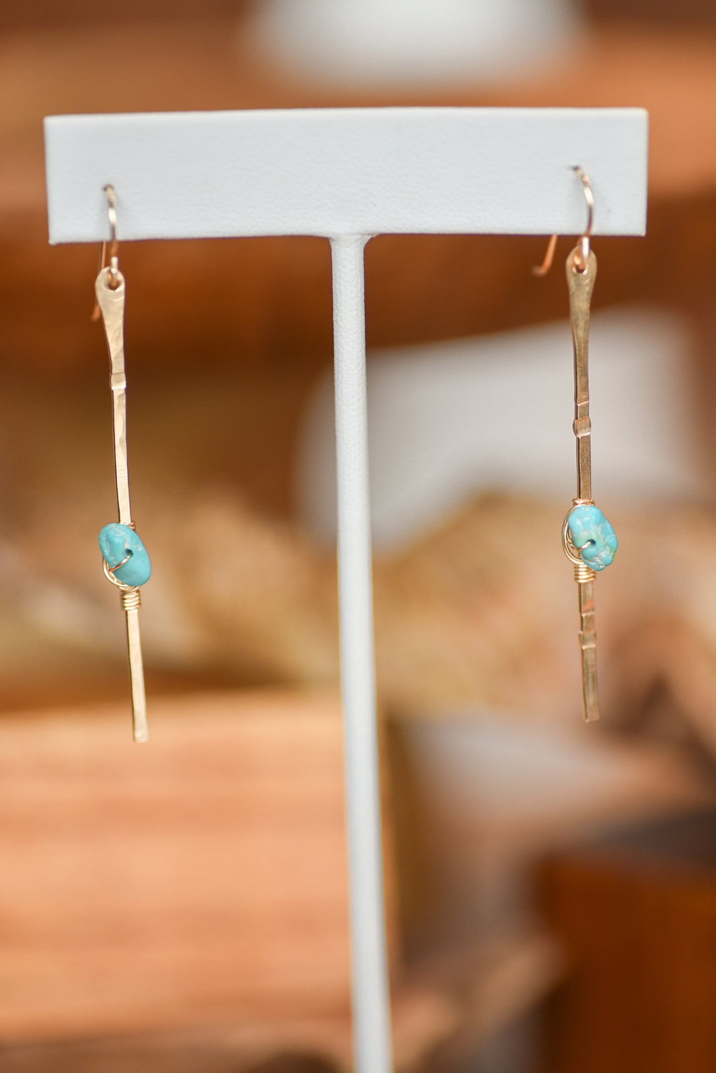 Kingman Turquoise Sticks and Stones Earrings