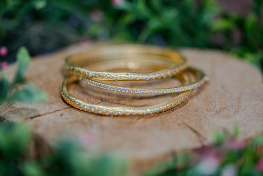 Gold Fill CZ Bangles