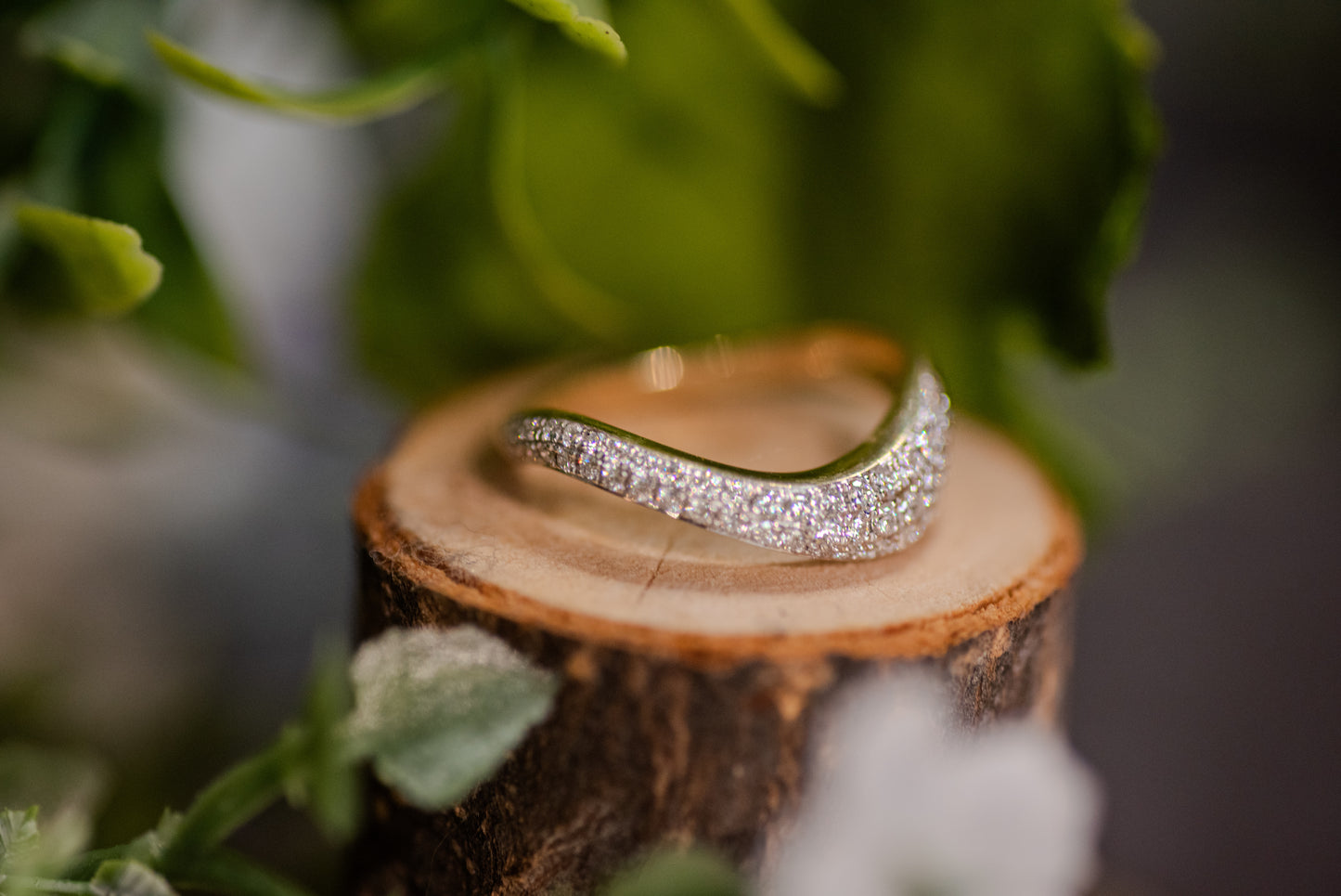 Wavy Pave Diamond Band