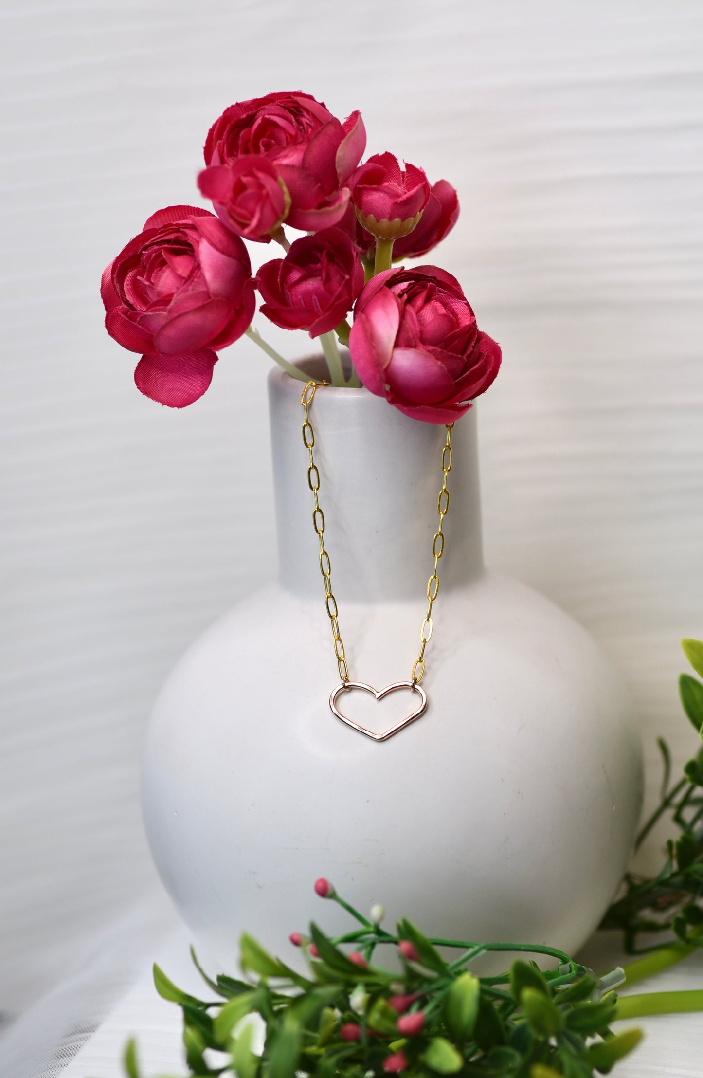 Paperclip Heart Necklace