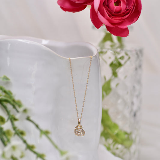 Pavé Heart Diamond Necklace