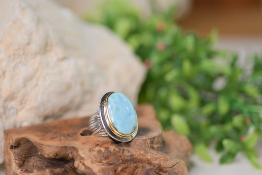 Two Tone Oval Ring