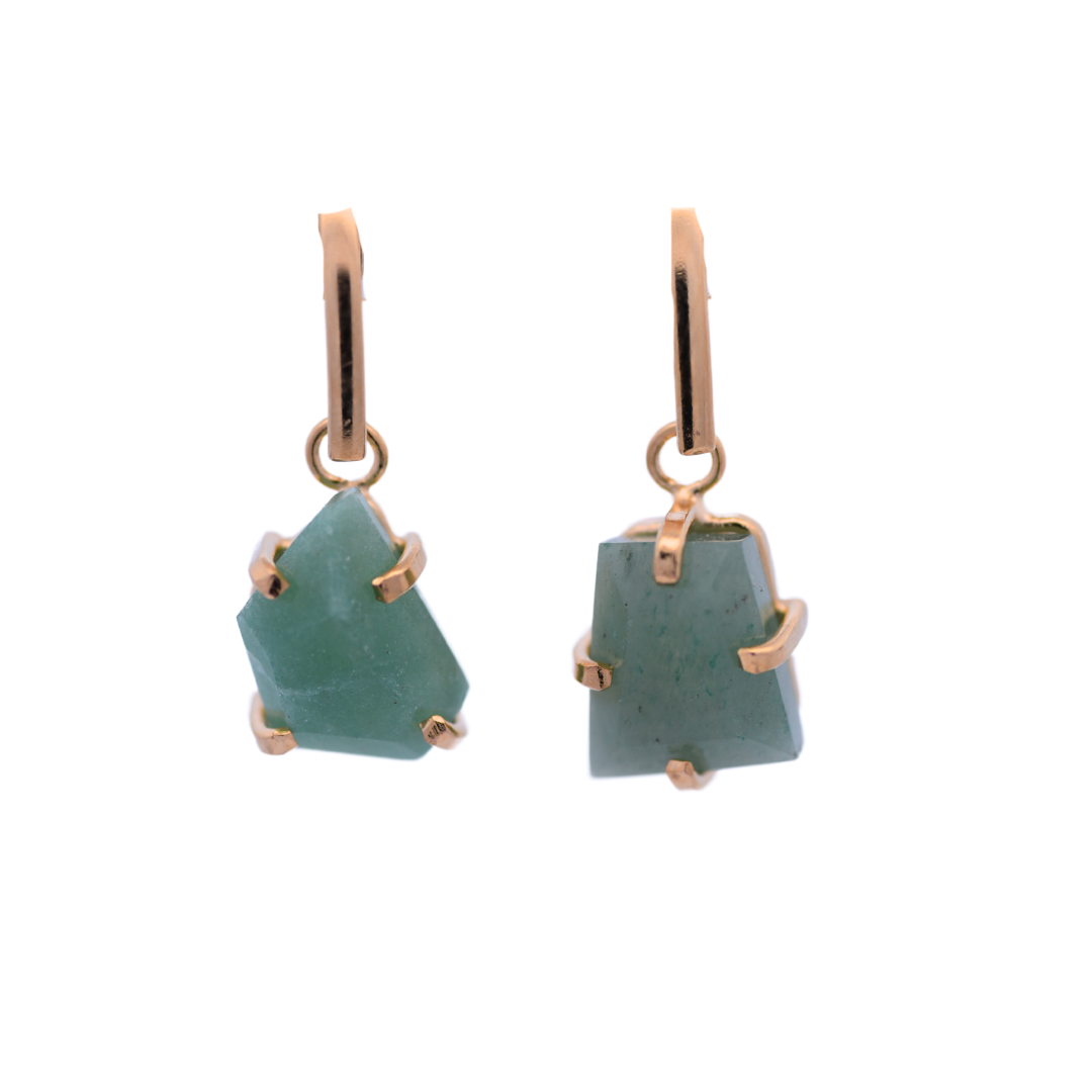 Organic Gemstone Earrings