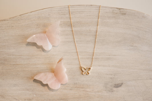 Butterfly Outline Necklace