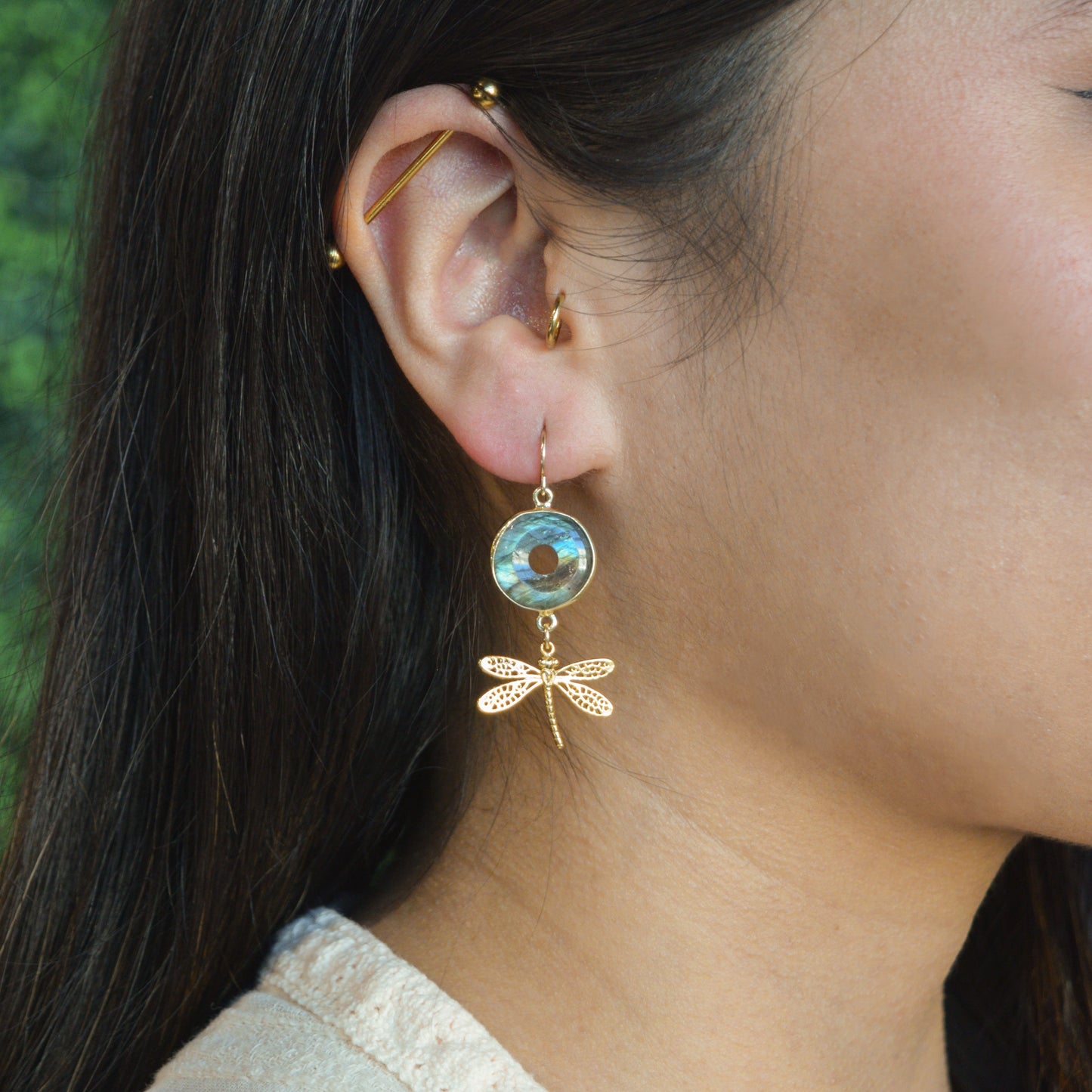 Shimmering Dragonfly Earrings