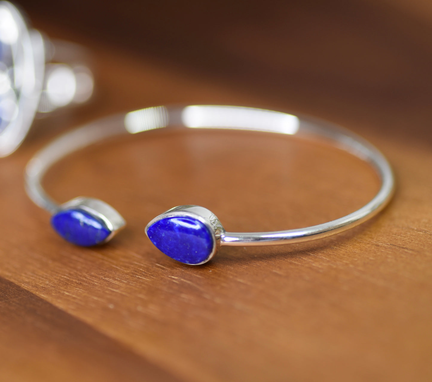 Sterling Silver Lapis Cuff