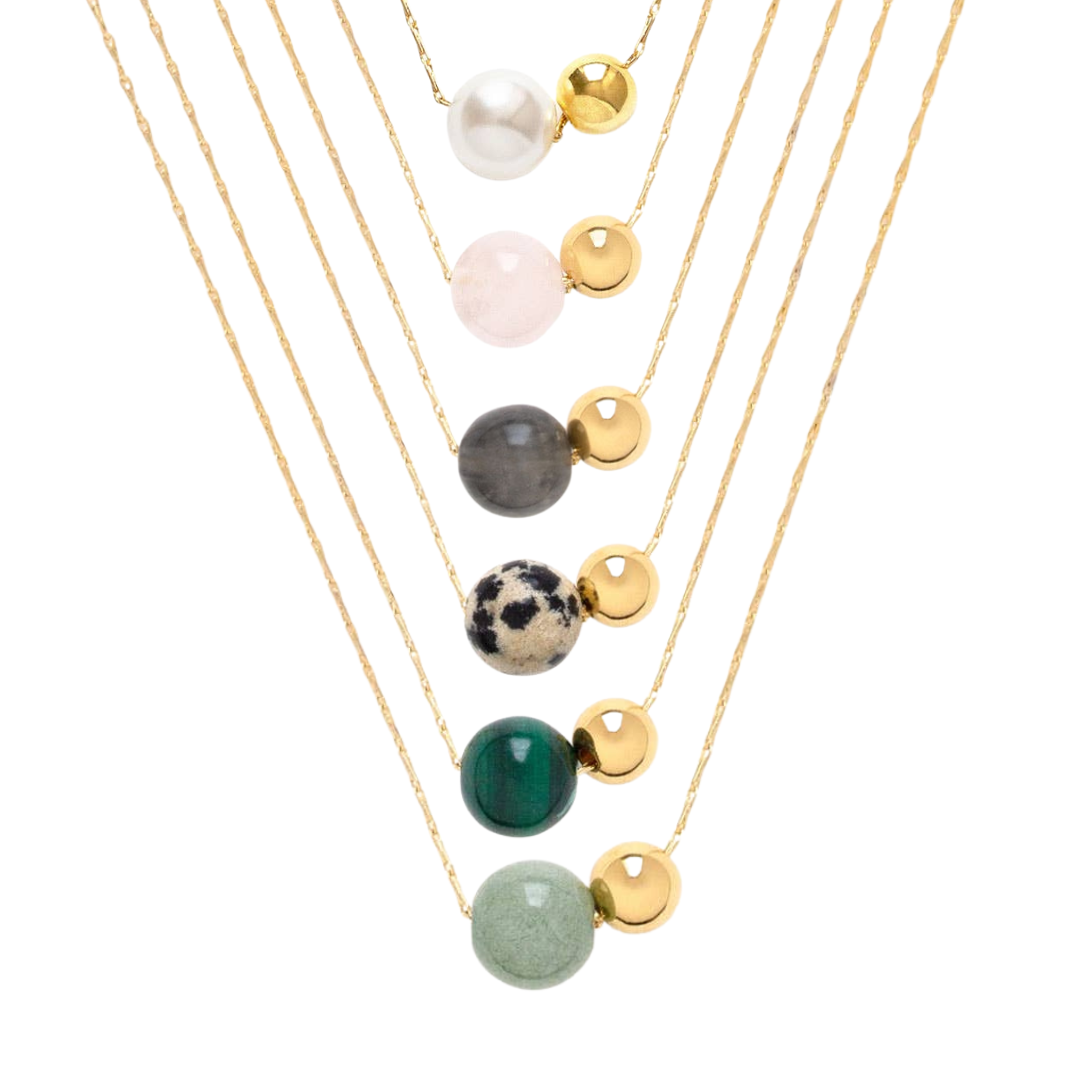 Gemstone Orbit Necklace