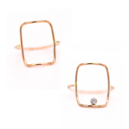 Large Open Rectangle Ring