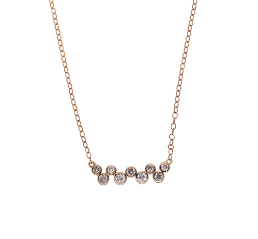 Ruffle Diamond Necklace