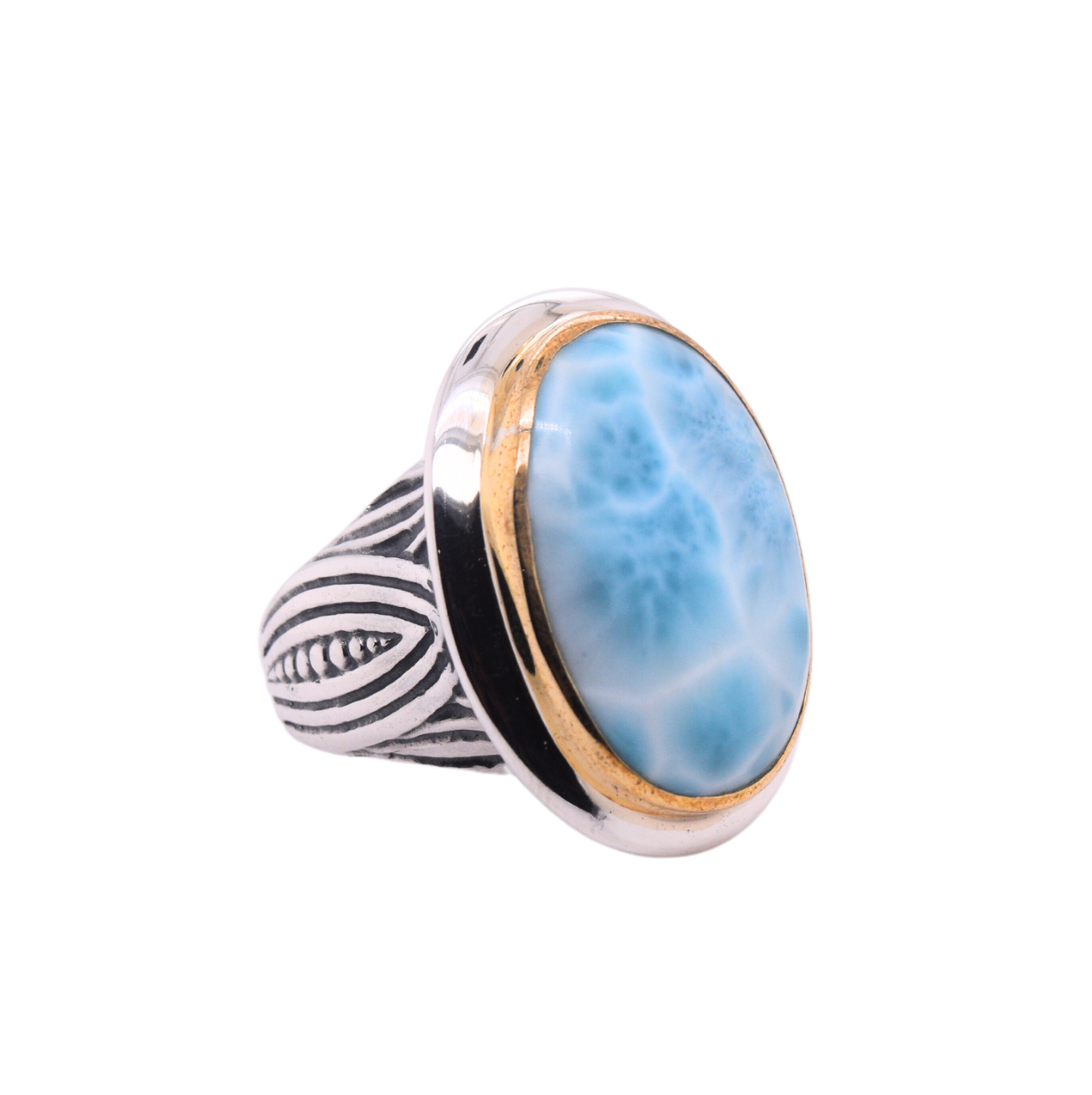 Two Tone Oval Ring