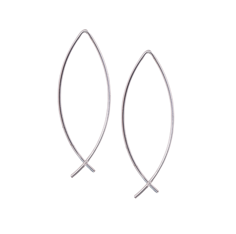 Infinity Wishbone Threader Earrings