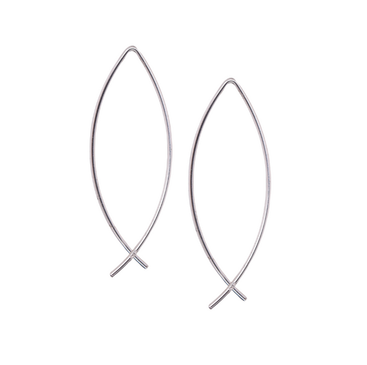 Infinity Wishbone Threader Earrings