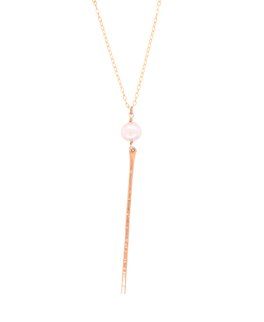 Wanderer's Stick Freshwater Pearl Necklace