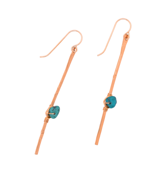Kingman Turquoise Sticks and Stones Earrings