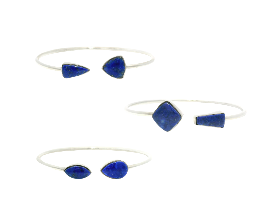 Sterling Silver Lapis Cuff