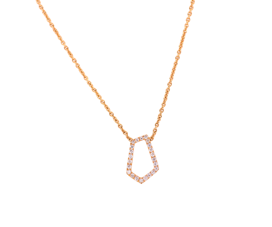 Abstract Diamond Necklace