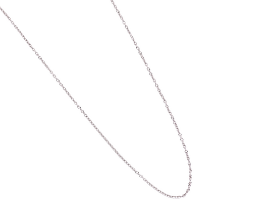 Simple 14K White Gold Chain