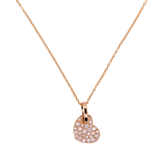 Pavé Heart Diamond Necklace