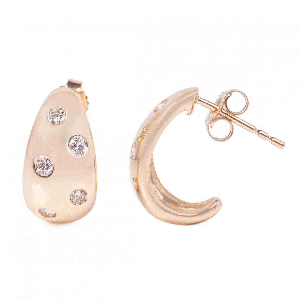 Diamond Dome Earrings