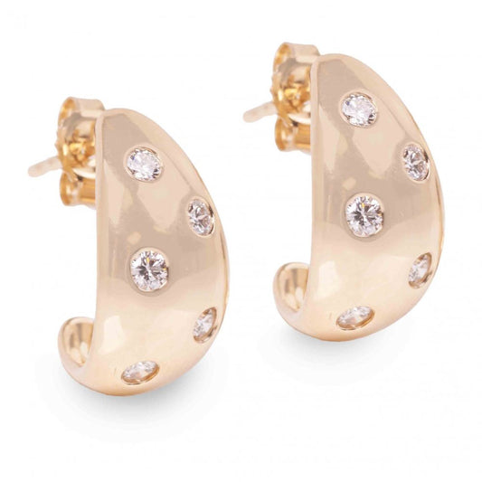 Diamond Dome Earrings