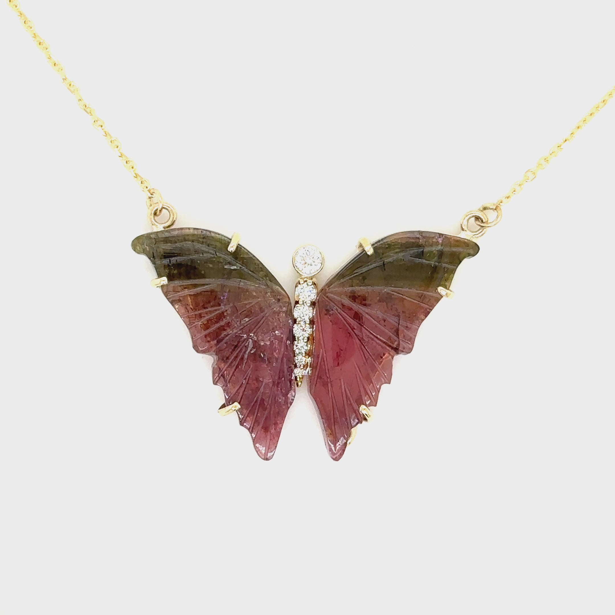 LARGE BUTTERFLY PENDANT ZIRCON STONES NECKLACE | Butterfly pendant, Fine  jewelry, Pendant