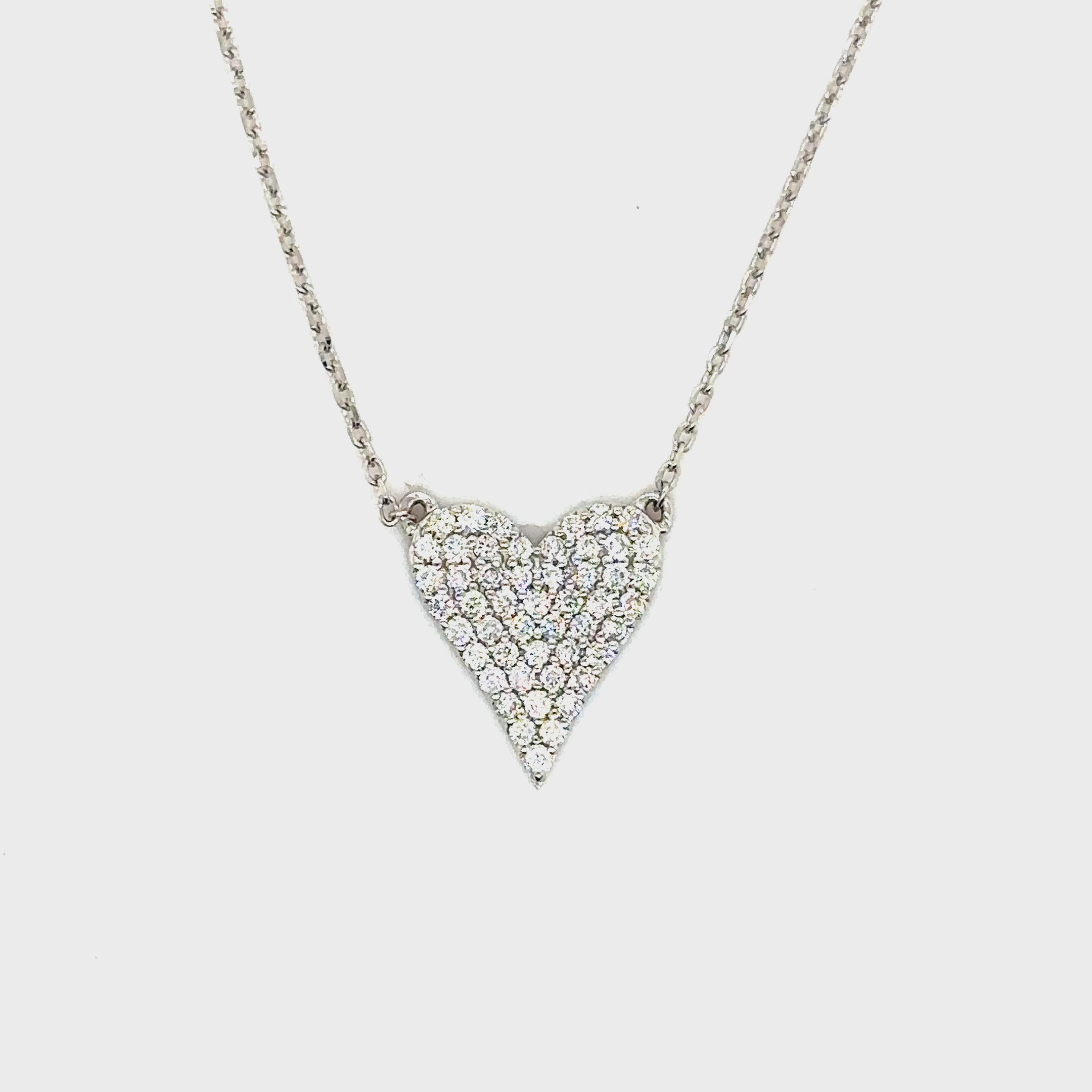 Elongated heart necklace online