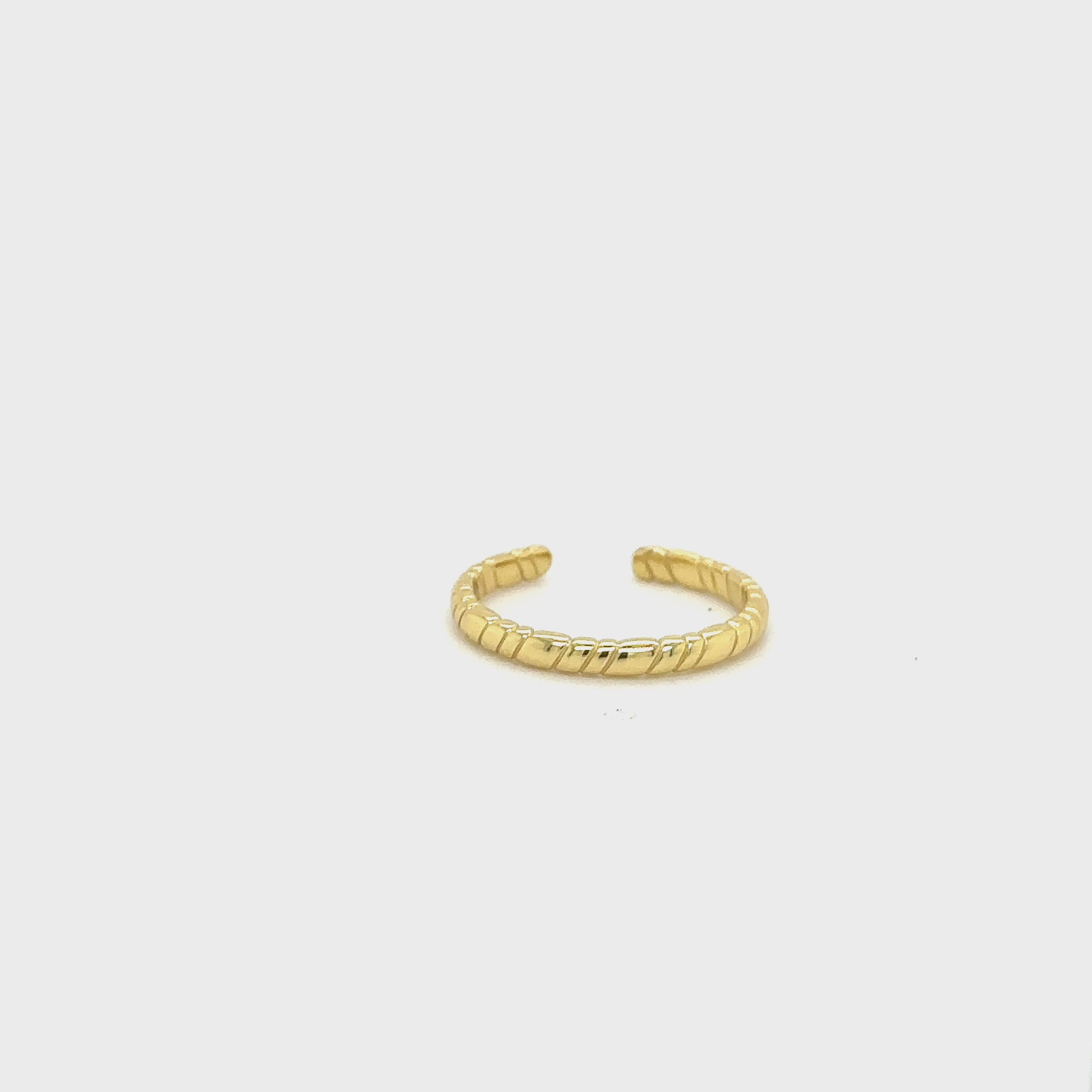 Smooth Twist Adjustable Ring | Sterling Silver or Vermeil – Design