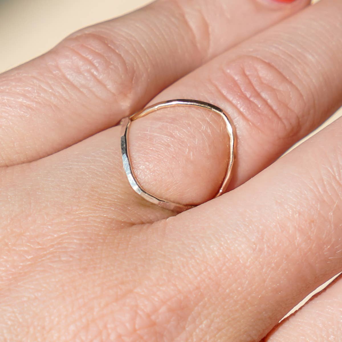Dainty Vermeil or Sterling Silver Handcrafted Stackable Ring | Design House