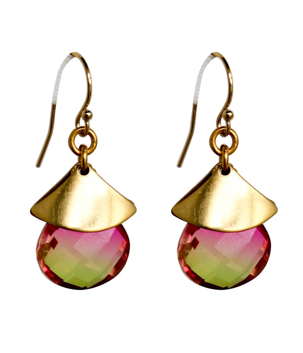 Gemstone Droplet Earrings