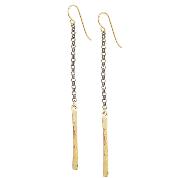 Chain and Stick Earrings
