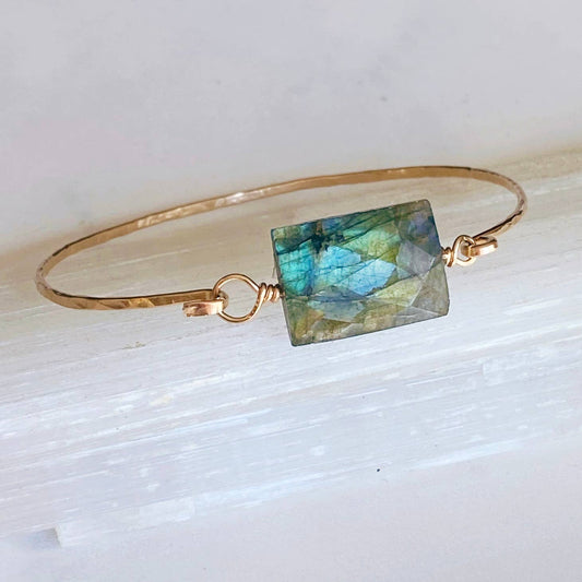 Modern Labradorite Cuff