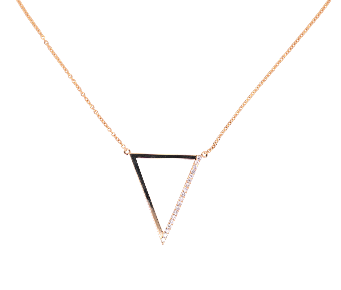 Minimalist Open Triangle Necklace