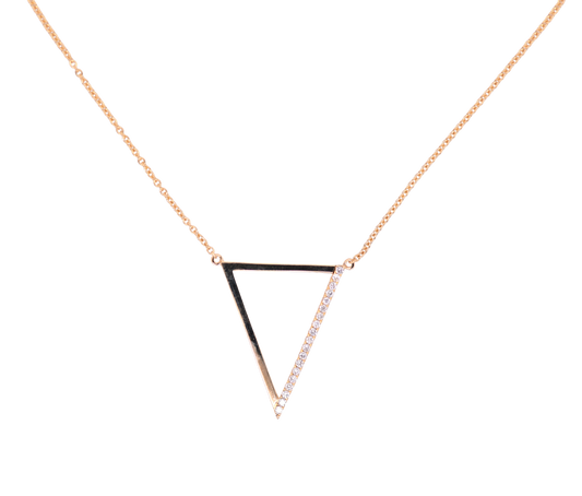 Minimalist Open Triangle Necklace