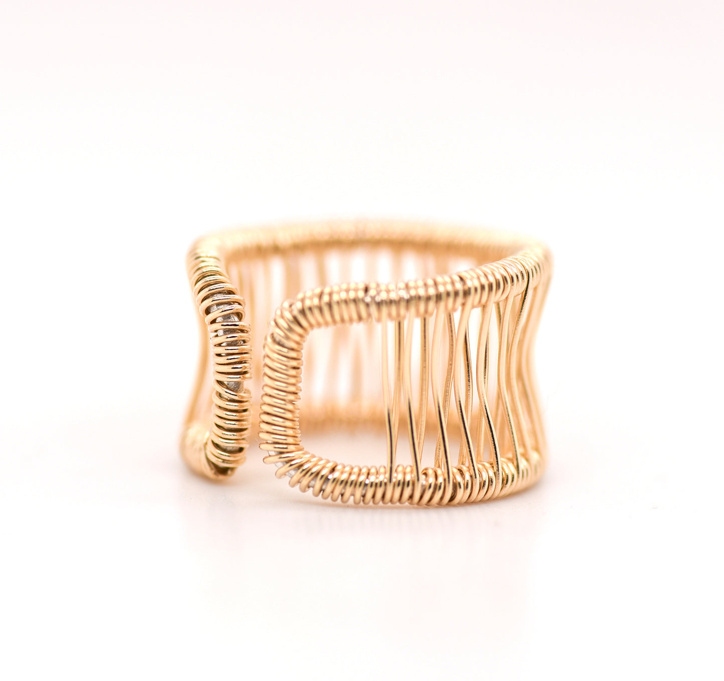 Gold Wired Statement Ring